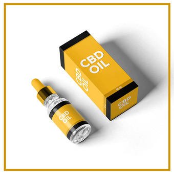 Yellow Energize CBD Oil Packaging